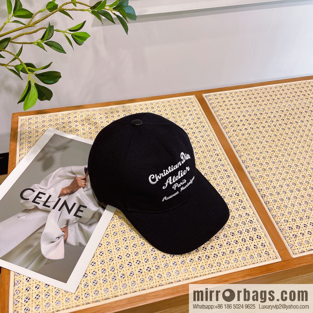 Dior 2023 new walking embroidered baseball cap