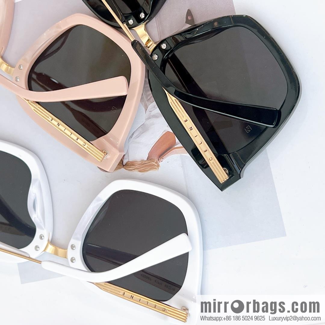CELINE Celine Arc de Triomphe temple letter logo square sunglasses
