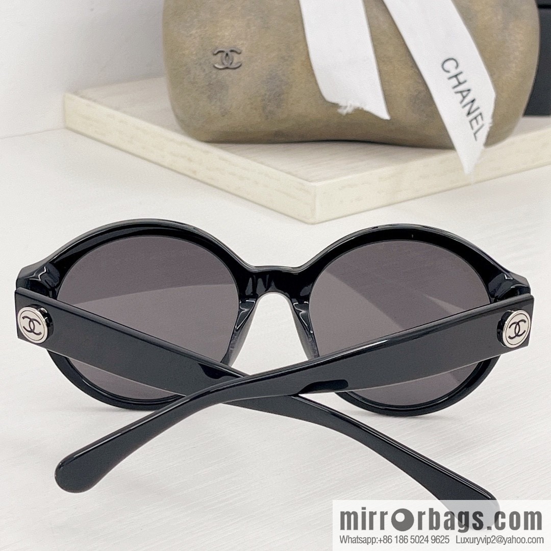 CHANEL Chanel round plate women's sunglasses