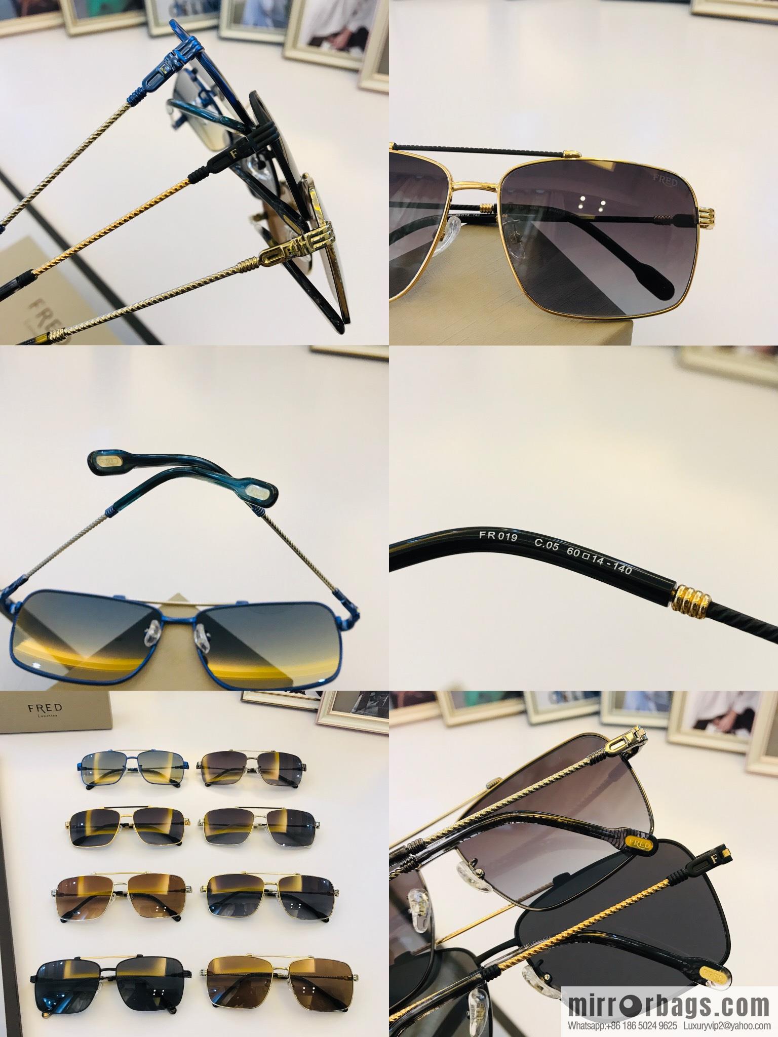 FRED flanged square unisex sunglasses