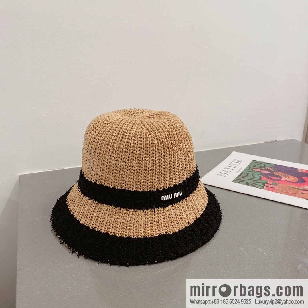 Miumiu Miu Miu spring and autumn 23-year-old knitted top hat