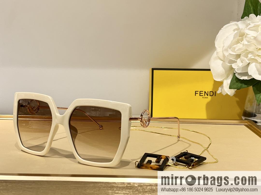 Fendi classic large square women's sunglasses