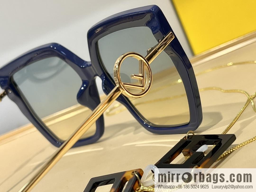 Fendi classic large square women's sunglasses