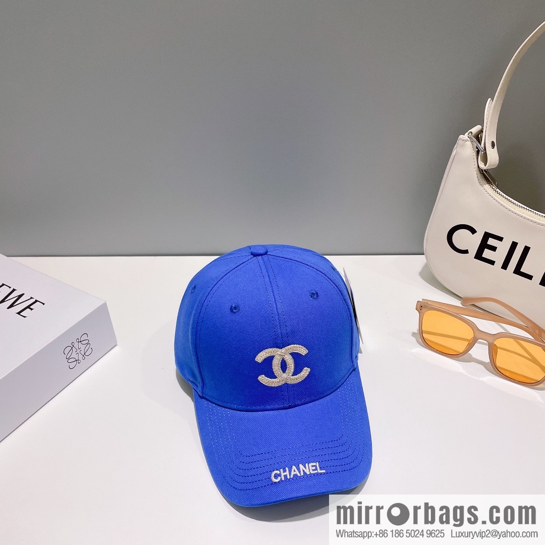 Chanel's new simple embroidered logo baseball cap