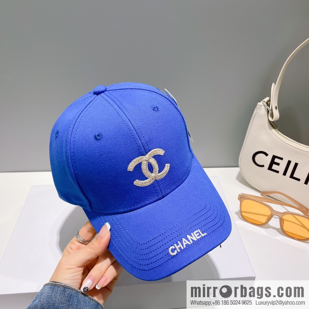 Chanel's new simple embroidered logo baseball cap
