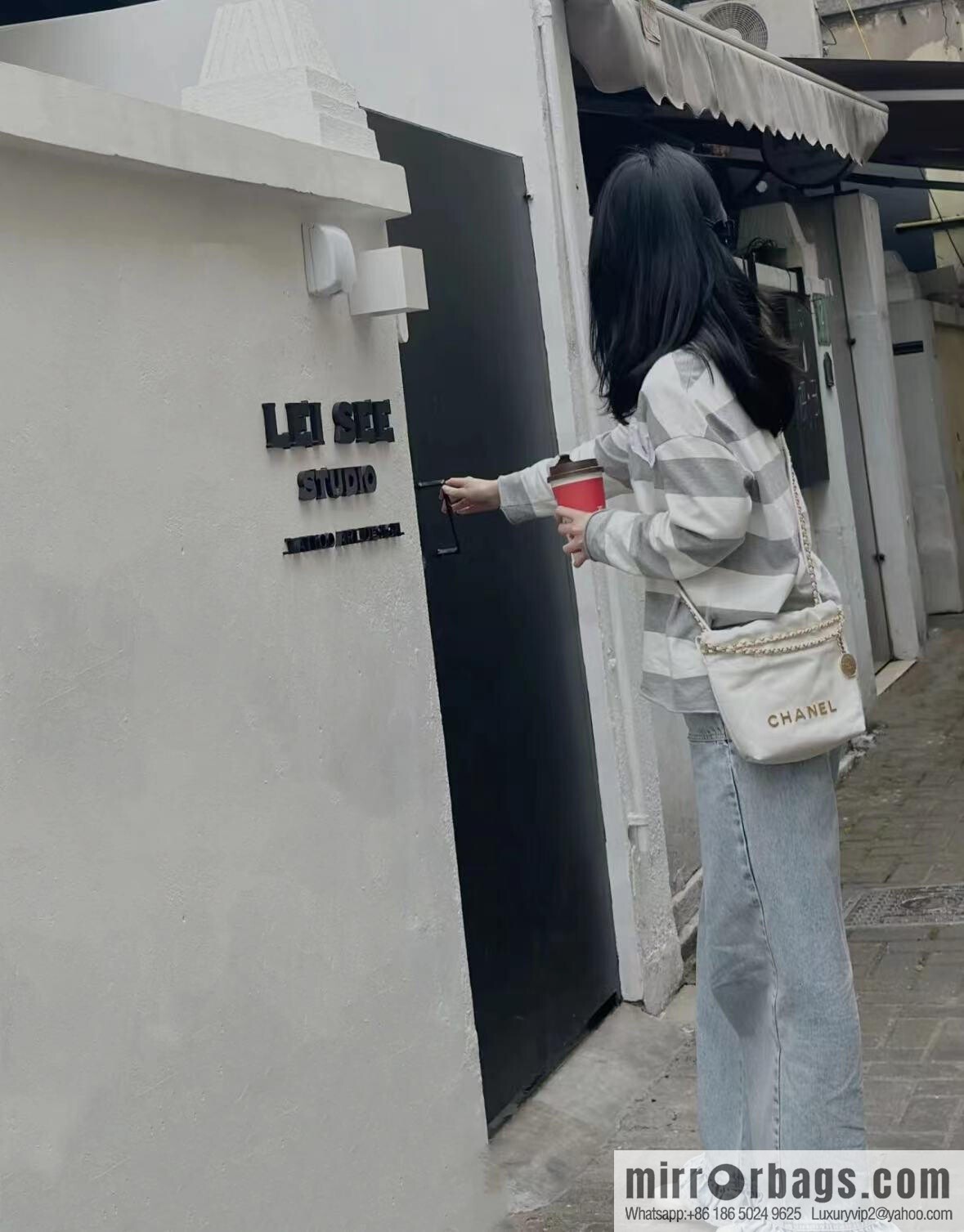 𝗖𝗛𝗔𝗡𝗘𝗟✦ 23s spring and summer new 22Mini bag original leather, white 🤍 AS3980