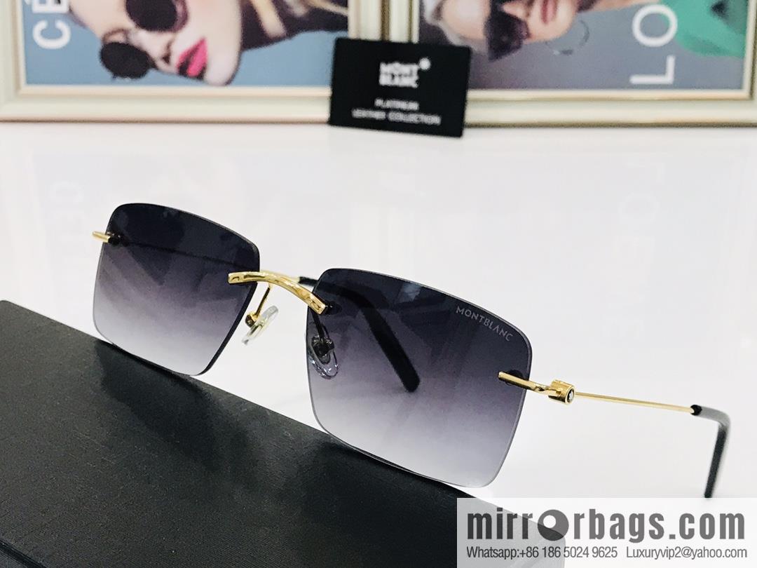 MONTBLANC Montblanc Frameless Perfect Electroplated Sunglasses