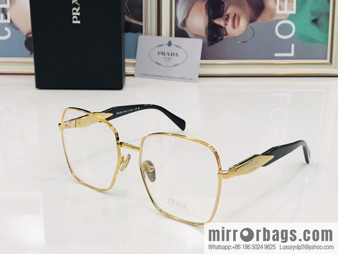 PRADA Metal Frame Unisex Sunglasses