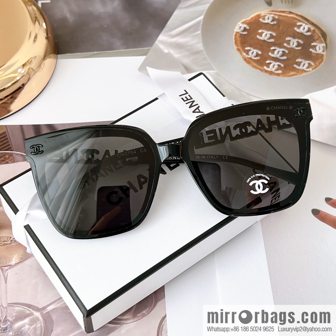 CHANEL Chanel square double c embellished women's sunglasses