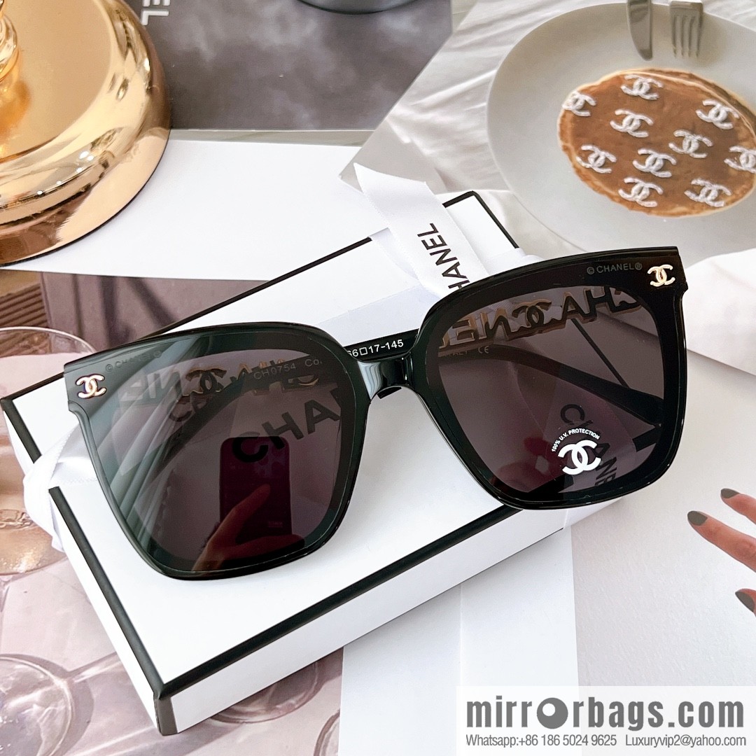 CHANEL Chanel square double c embellished women's sunglasses