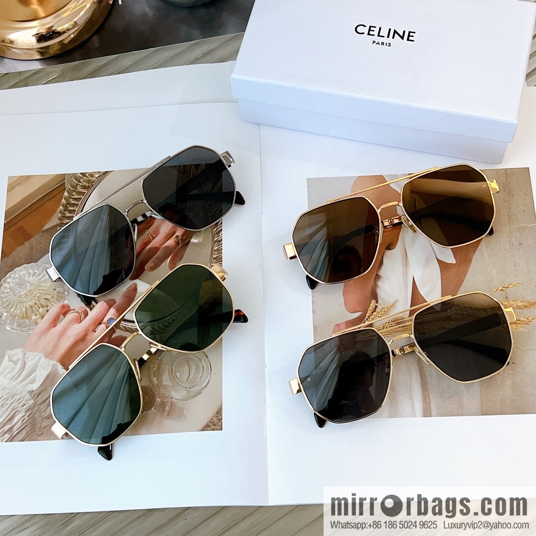 CELINE Celine handsome flight sunglasses