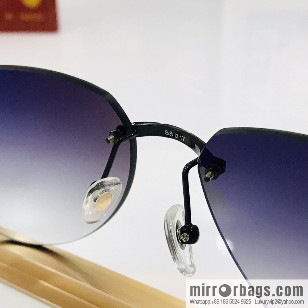 Cartier Wooden temple Unisex sunglasses