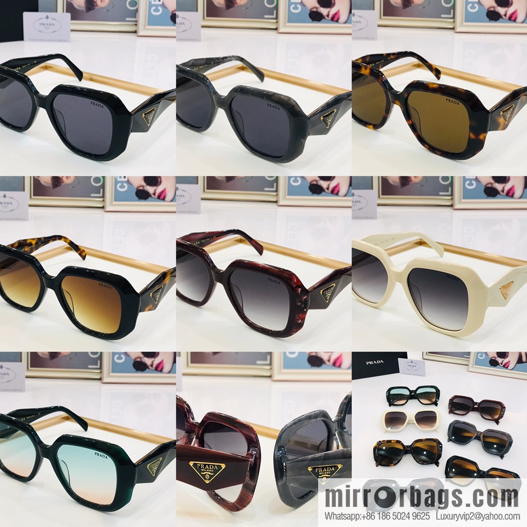Prada large frame unisex sunglasses