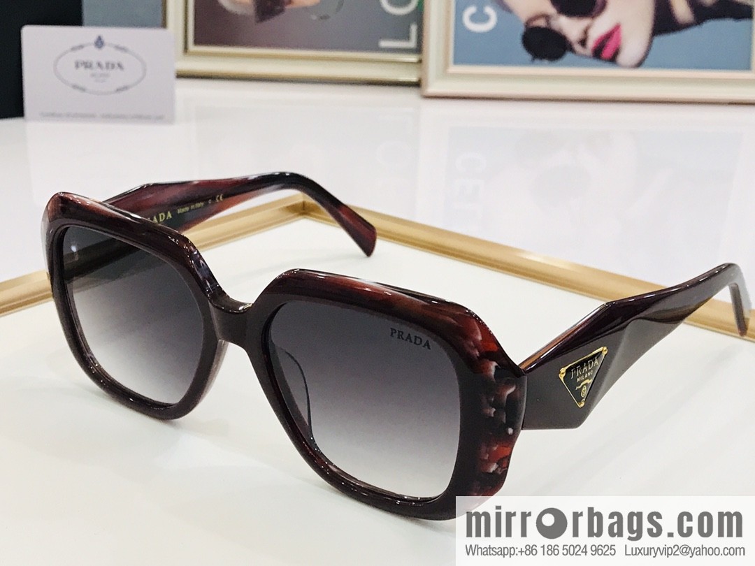 Prada large frame unisex sunglasses