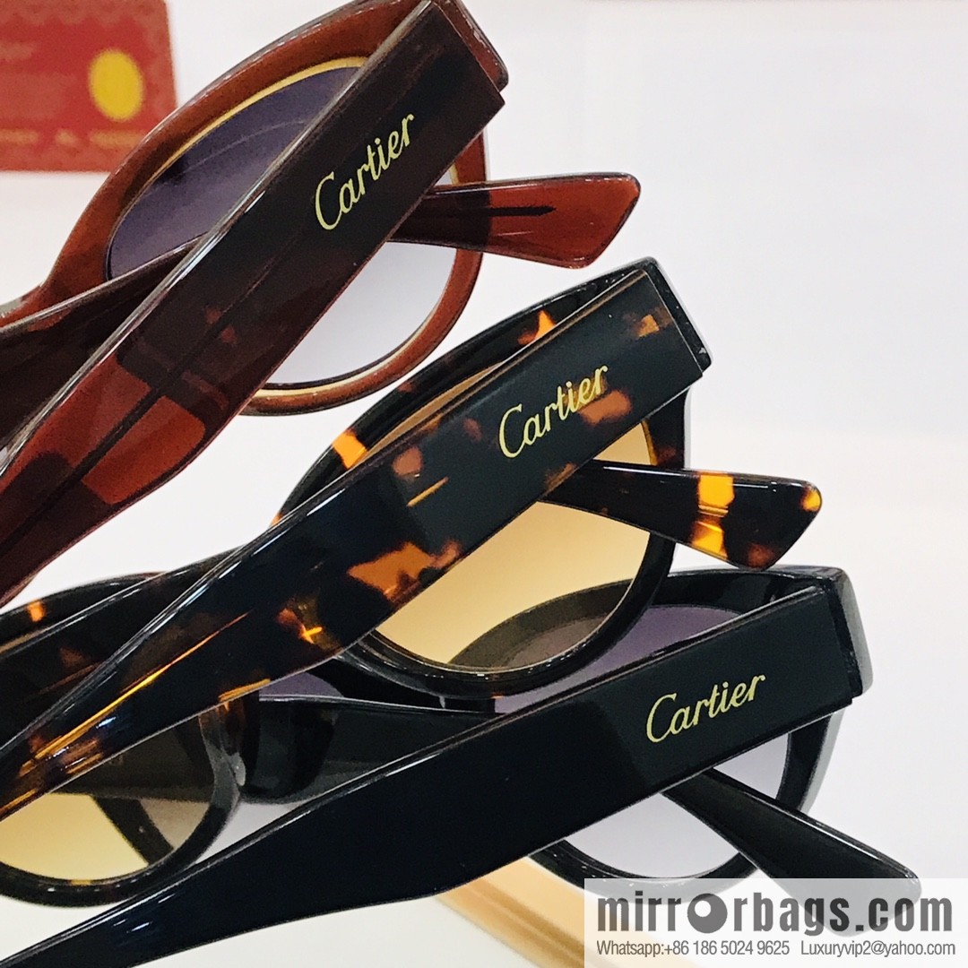 Cartier Cartier Electroplating Process Unisex Sunglasses