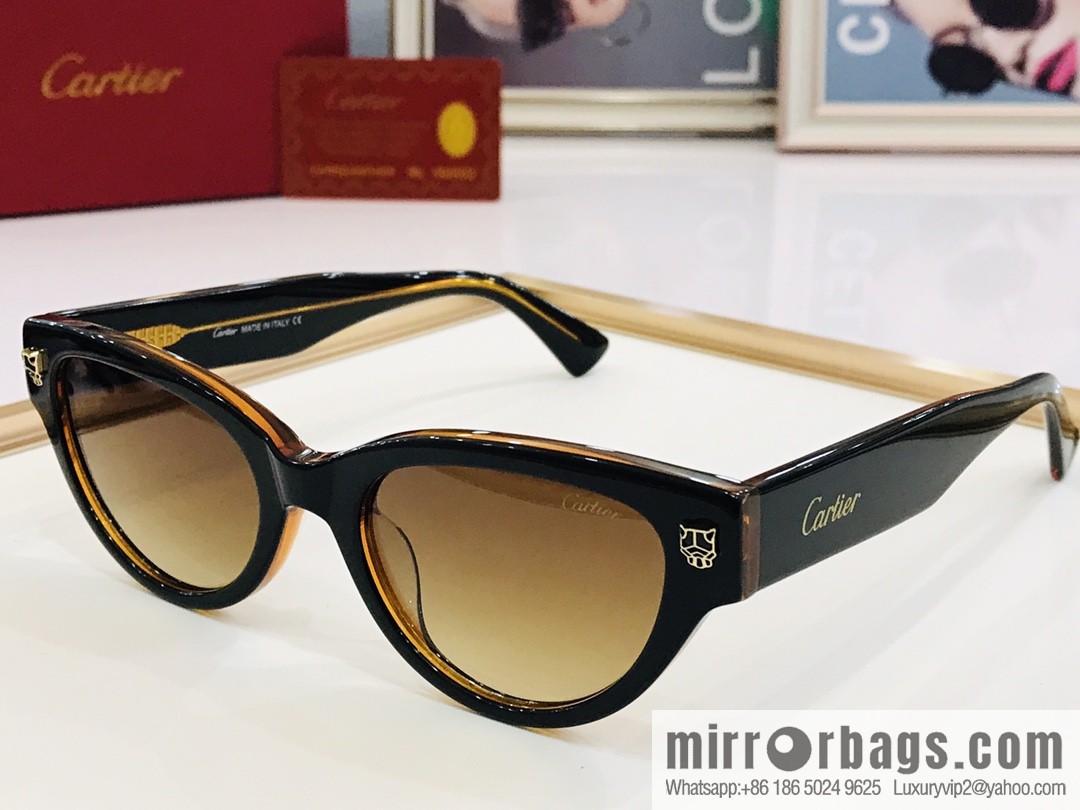 Cartier Cartier Electroplating Process Unisex Sunglasses