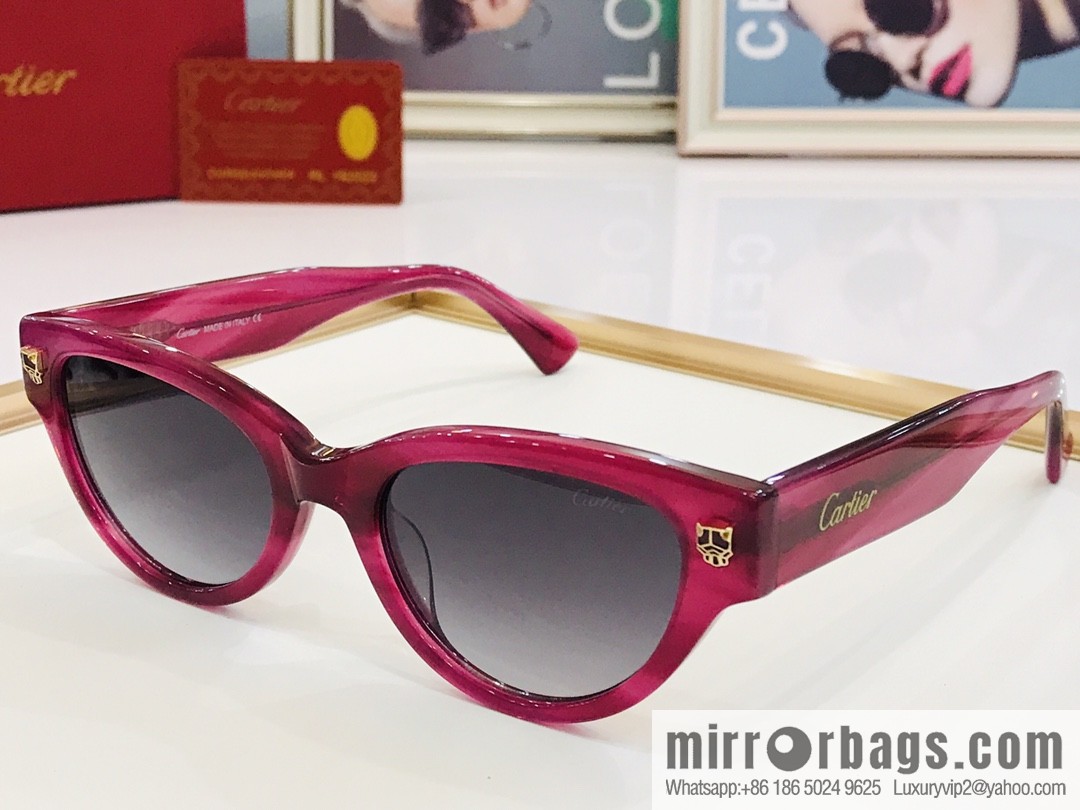 Cartier Cartier Electroplating Process Unisex Sunglasses