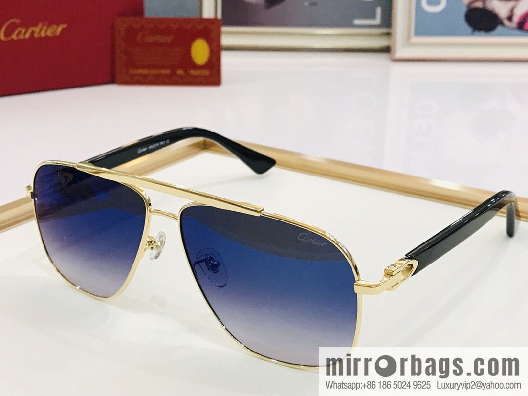 Cartier Cartier Electroplating Process Unisex Sunglasses