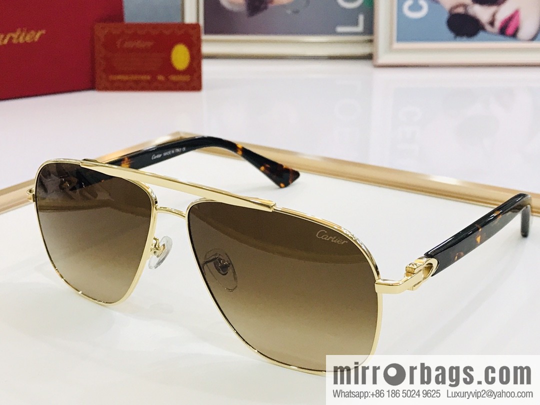 Cartier Cartier Electroplating Process Unisex Sunglasses