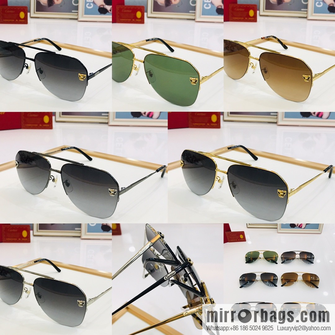 Cartier fashion casual unisex sunglasses