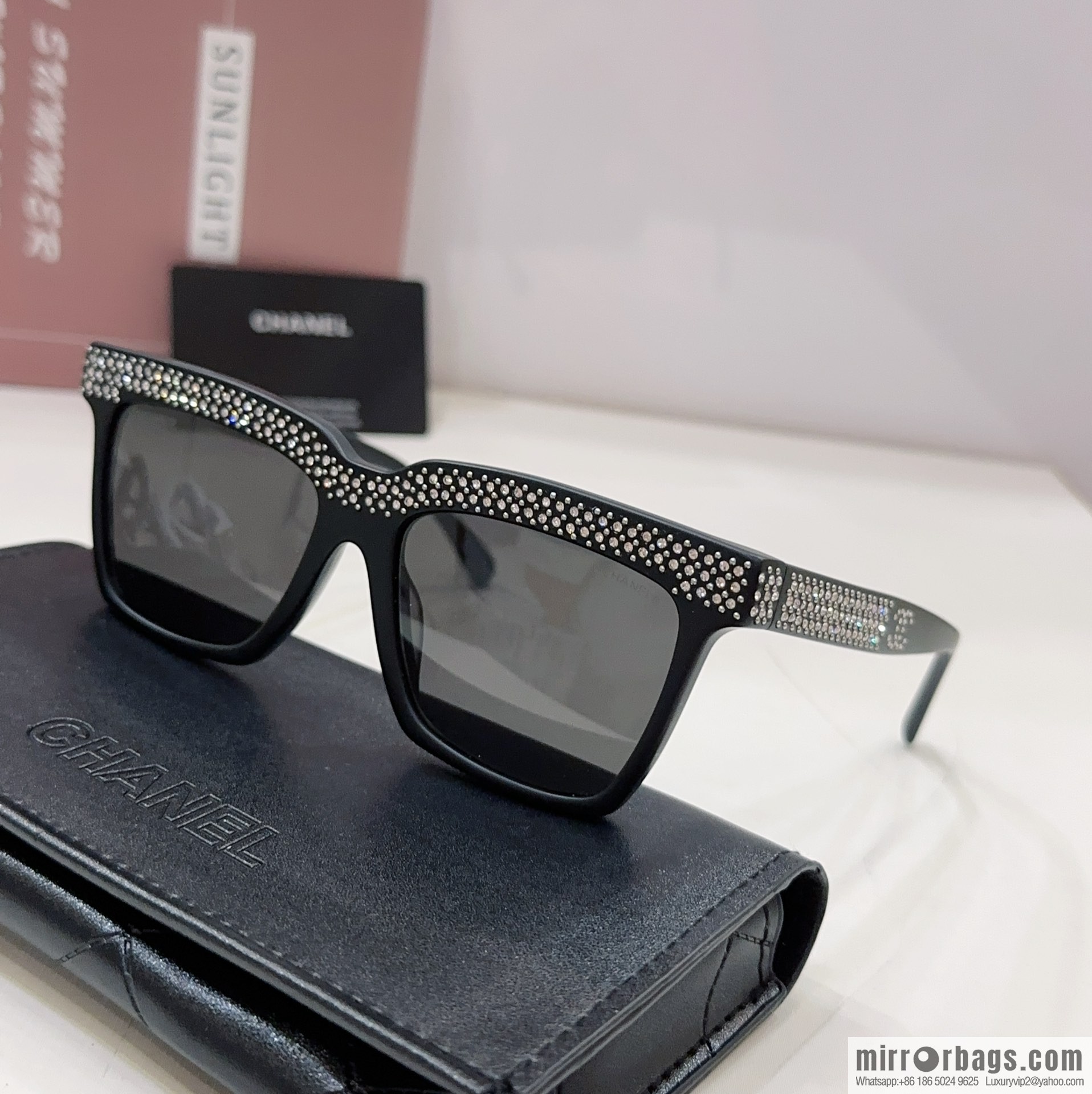 Chanel square women's sunglasses