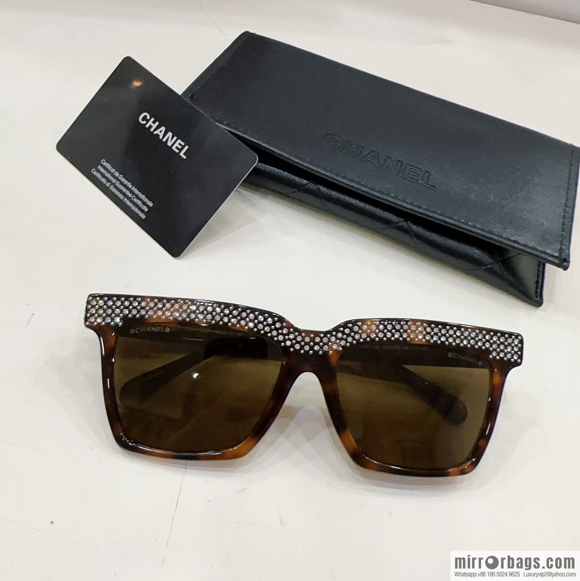 Chanel square women's sunglasses