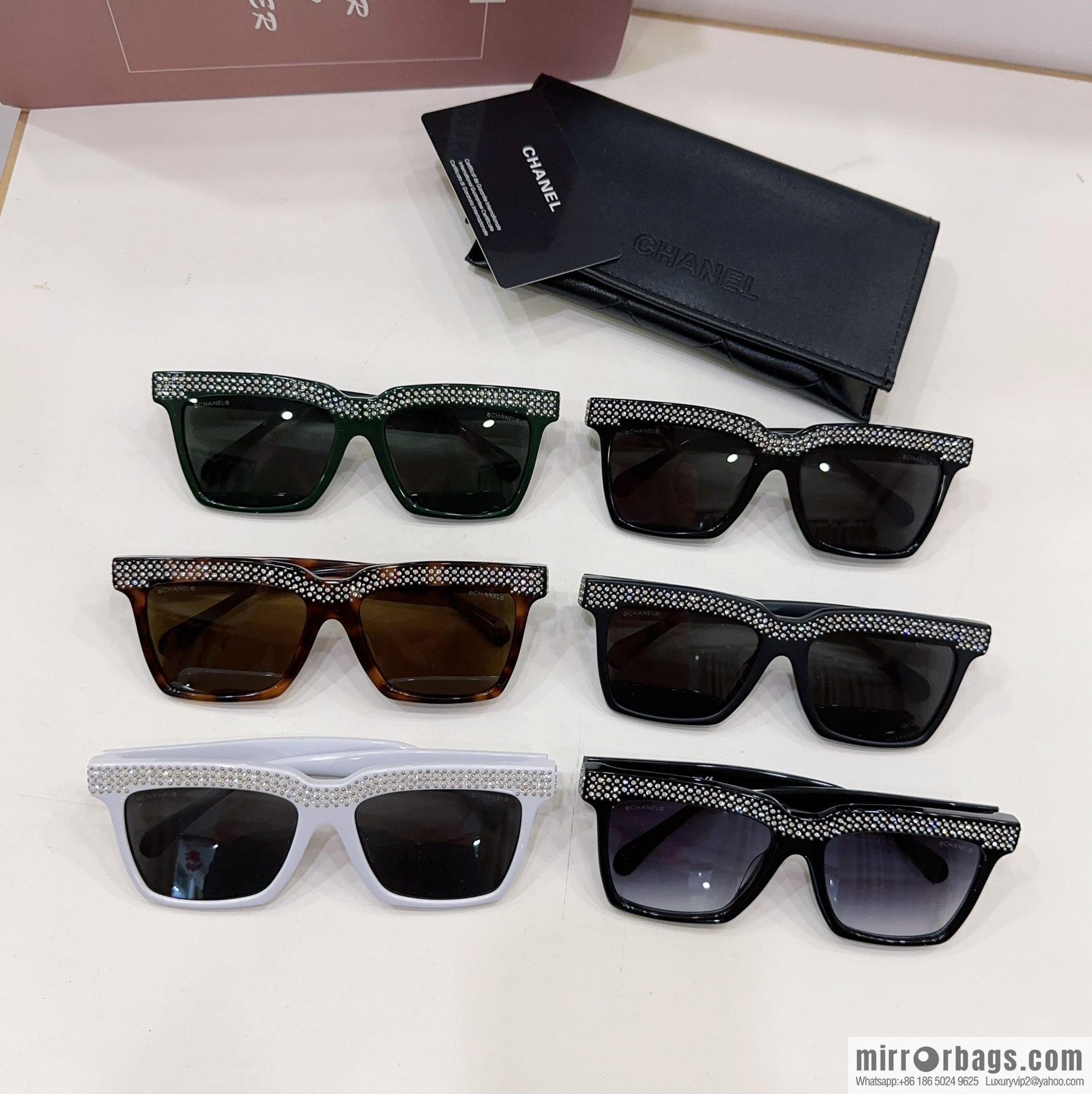 Chanel square women's sunglasses