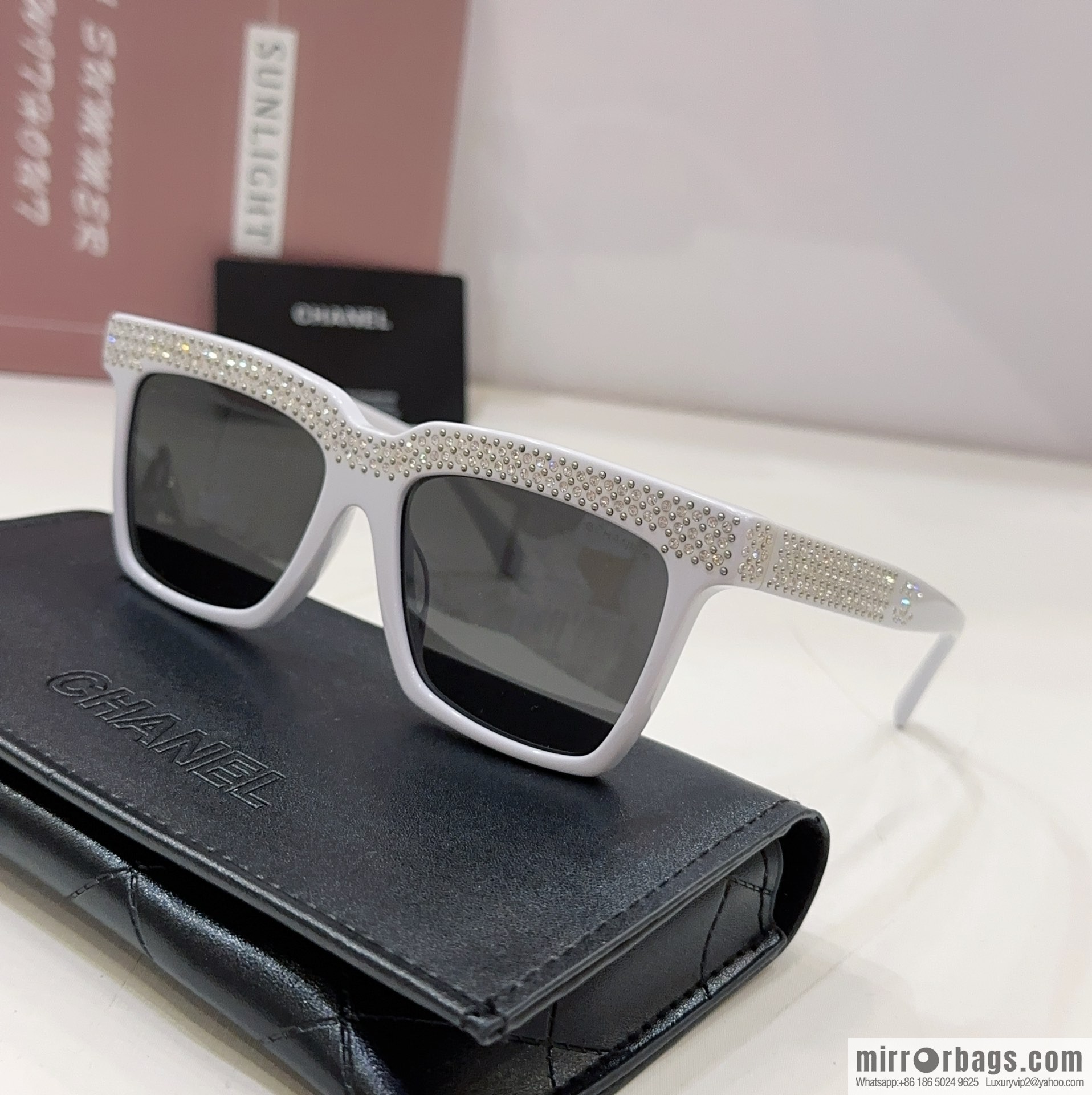 Chanel square women's sunglasses