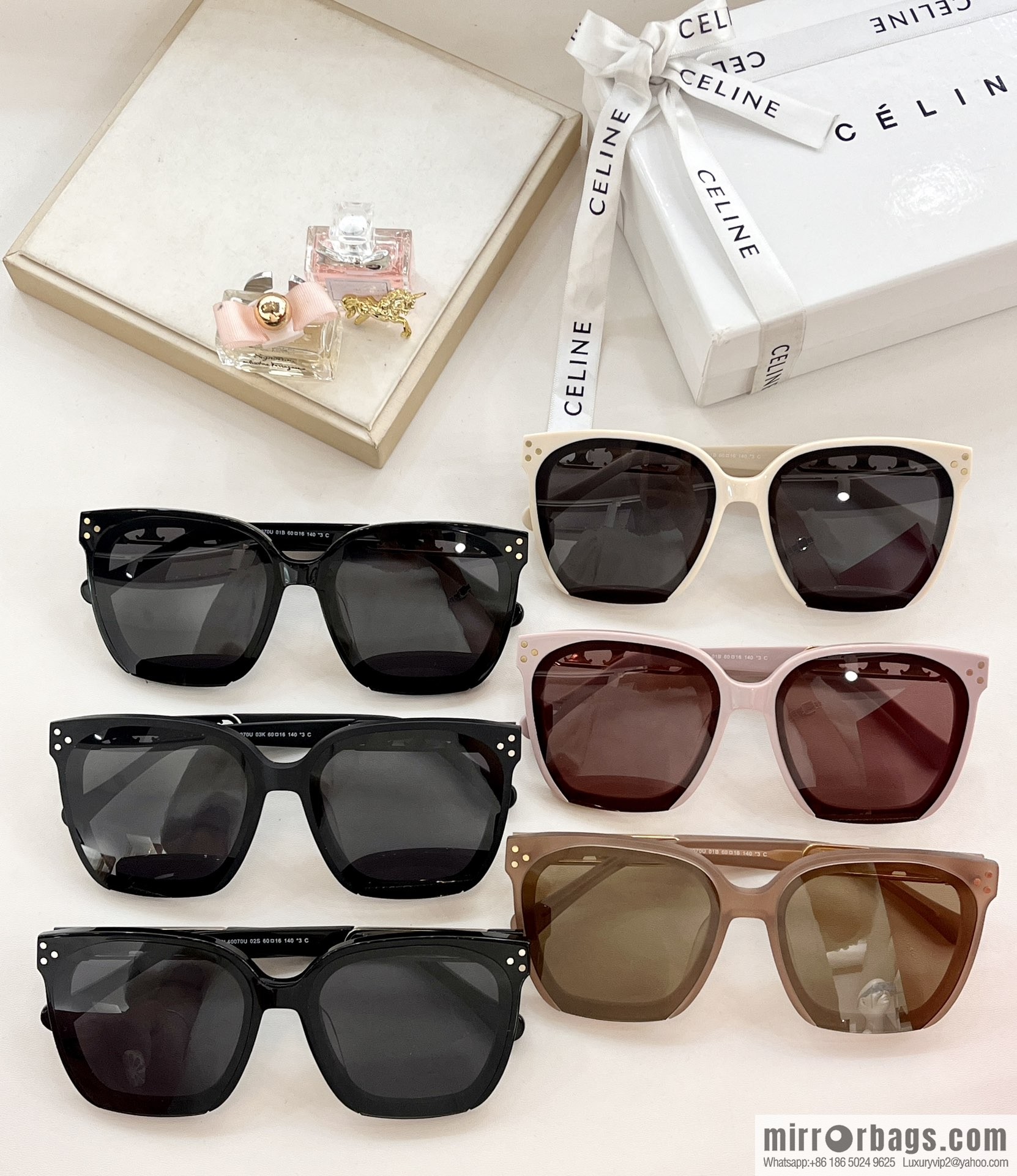 CELINE Celine Arc de Triomphe temple letter logo women's sunglasses