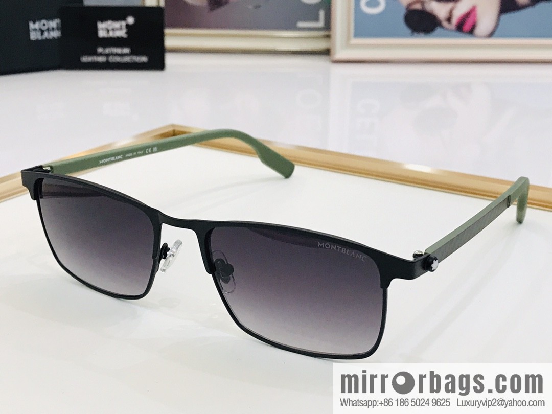 MONT BLANC Mont Blanc Carbon Fiber Legs Men's Sunglasses