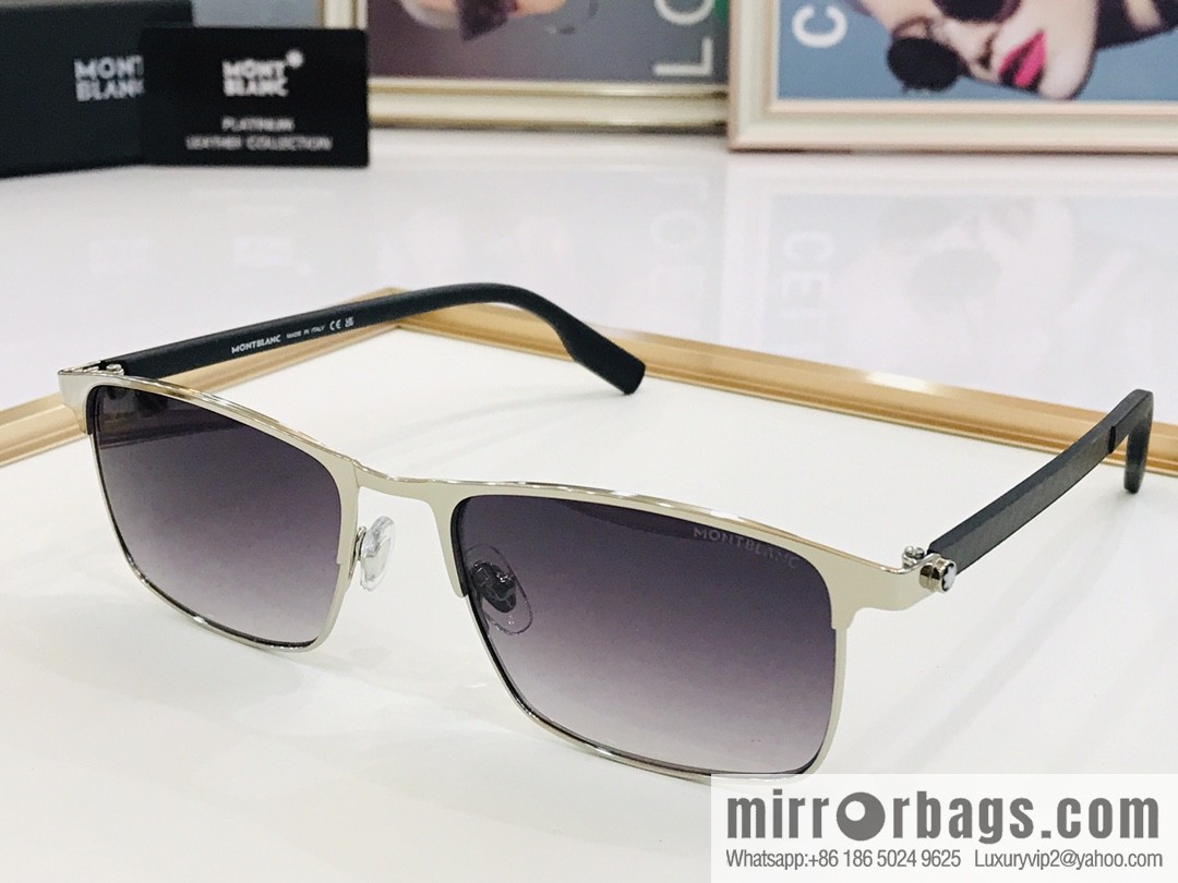 MONT BLANC Mont Blanc Carbon Fiber Legs Men's Sunglasses