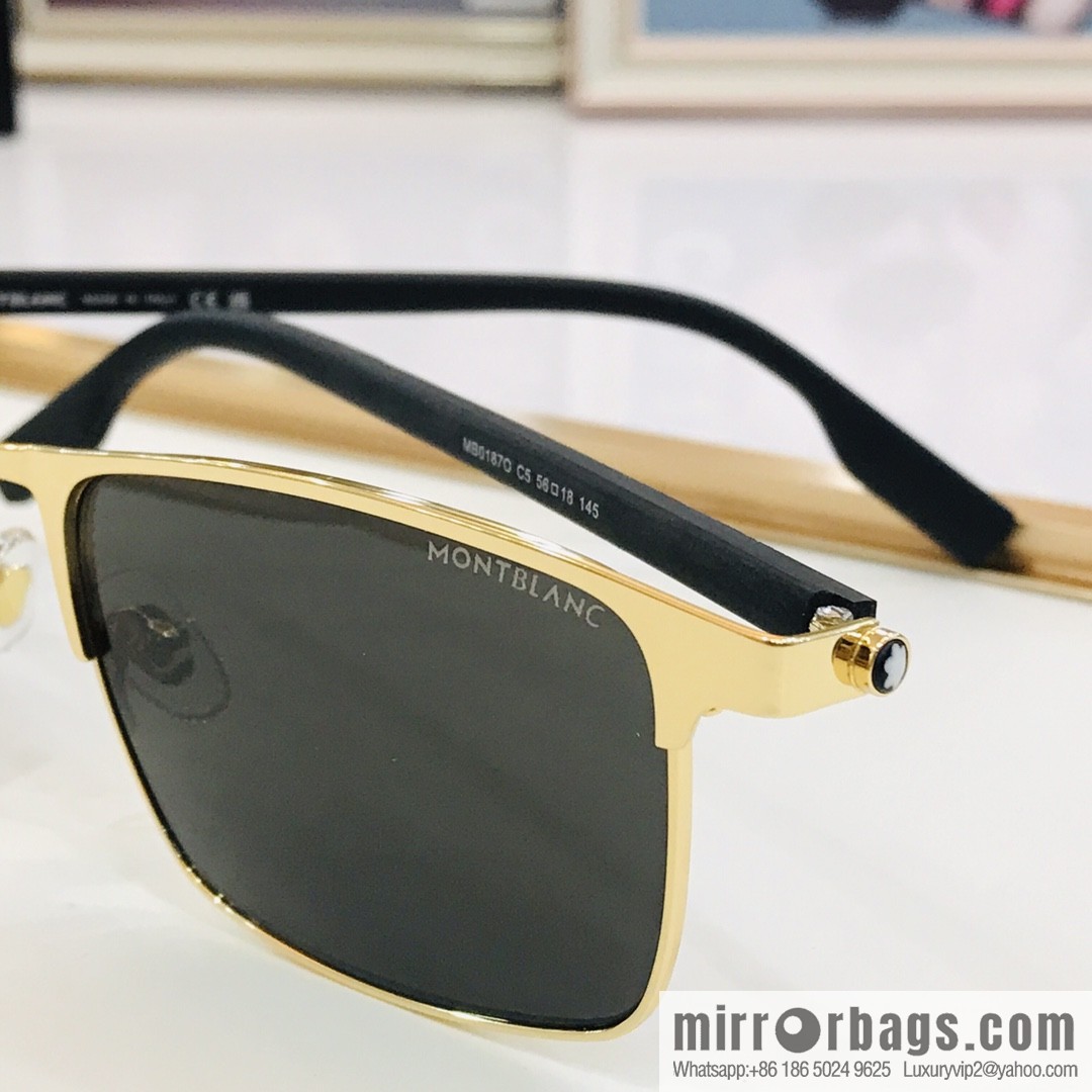 MONT BLANC Mont Blanc Carbon Fiber Legs Men's Sunglasses