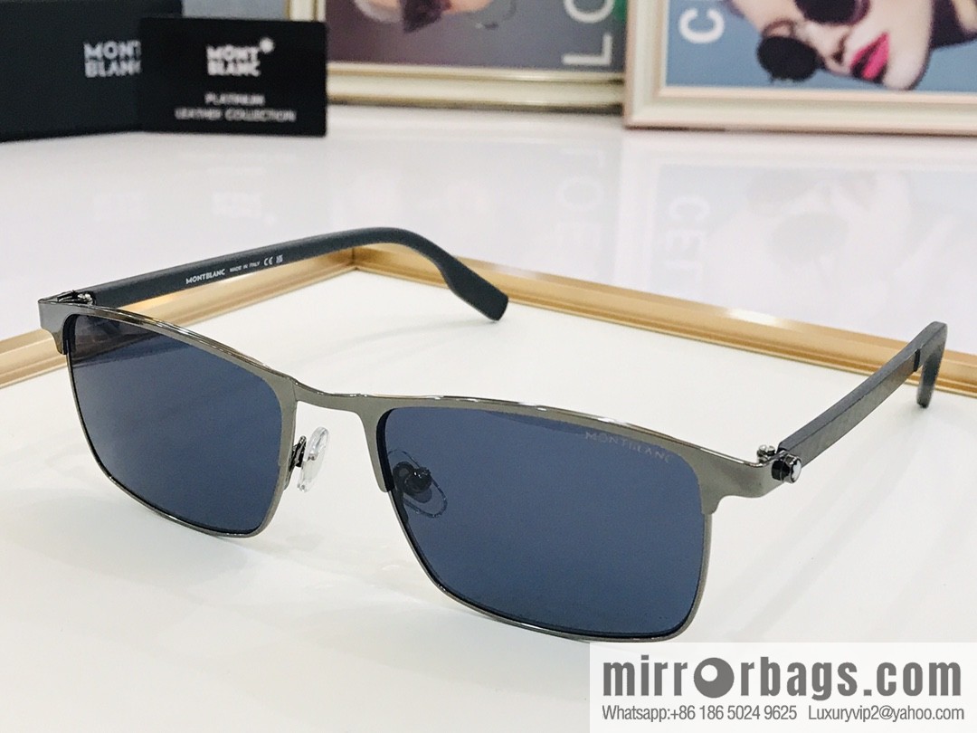 MONT BLANC Mont Blanc Carbon Fiber Legs Men's Sunglasses