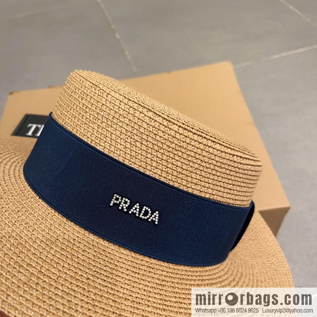 Prada new flat top top hat