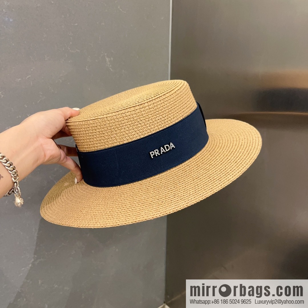 Prada new flat top top hat