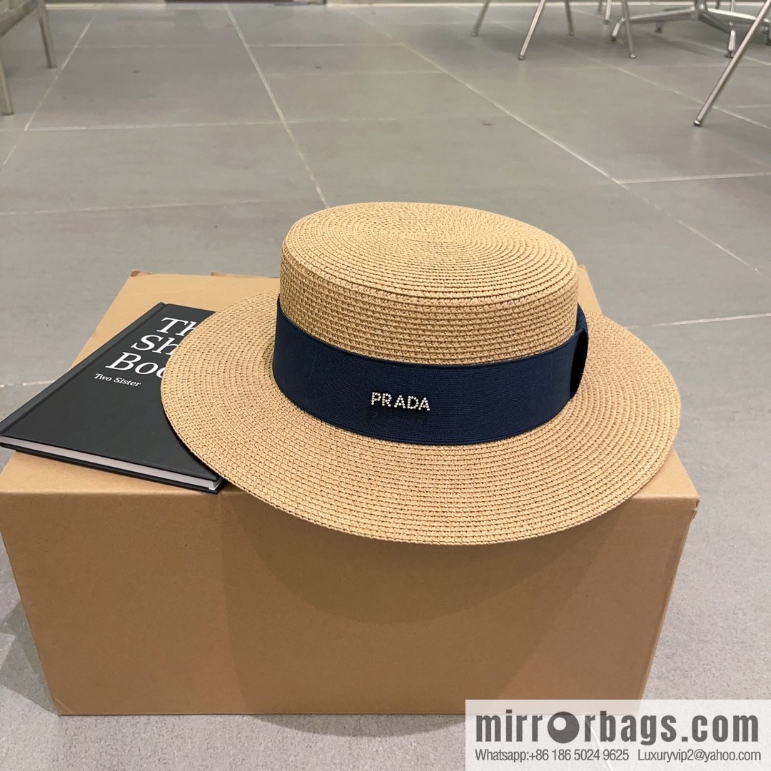 Prada new flat top top hat