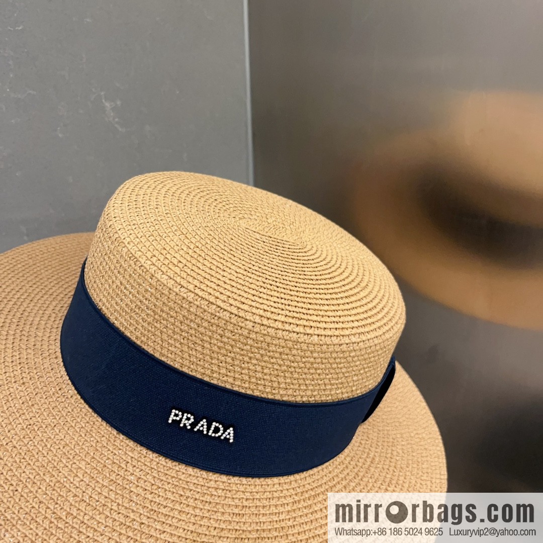 Prada new flat top top hat