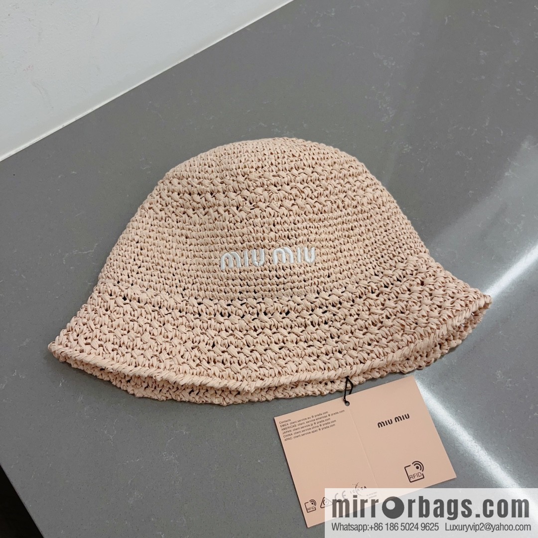 MIUMIU Miu Miu 2023 New Lafite Straw Hat