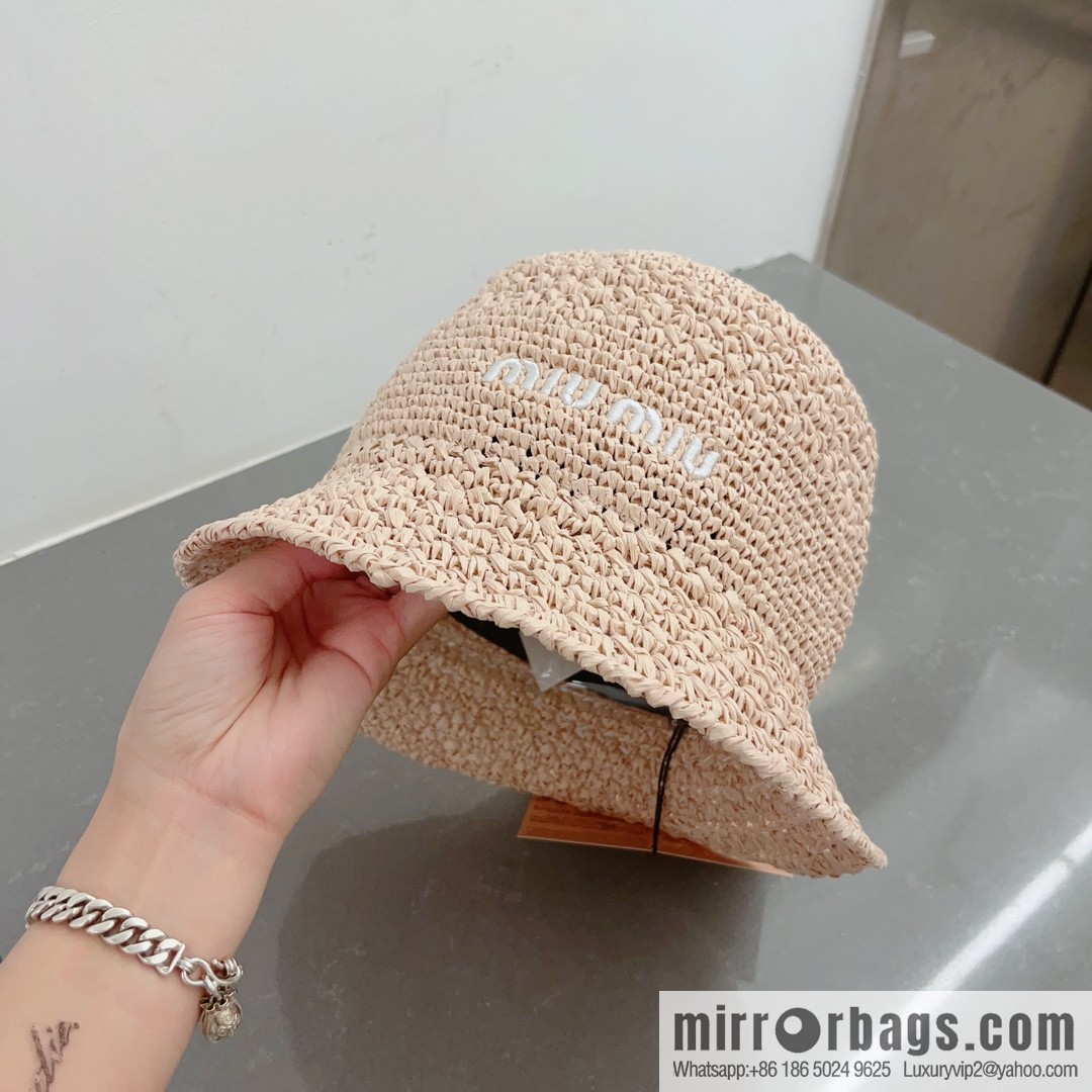 MIUMIU Miu Miu 2023 New Lafite Straw Hat