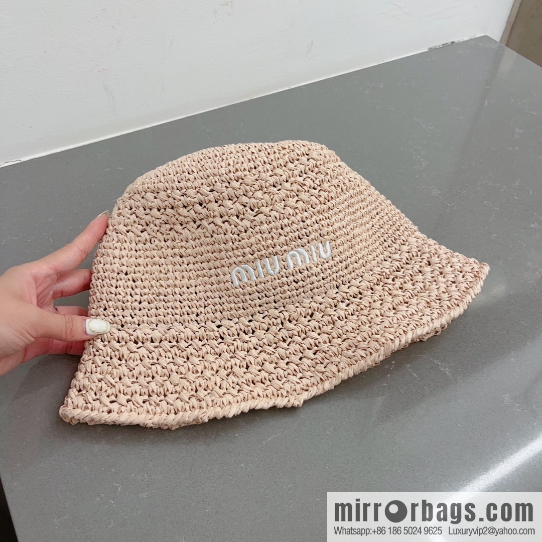 MIUMIU Miu Miu 2023 New Lafite Straw Hat