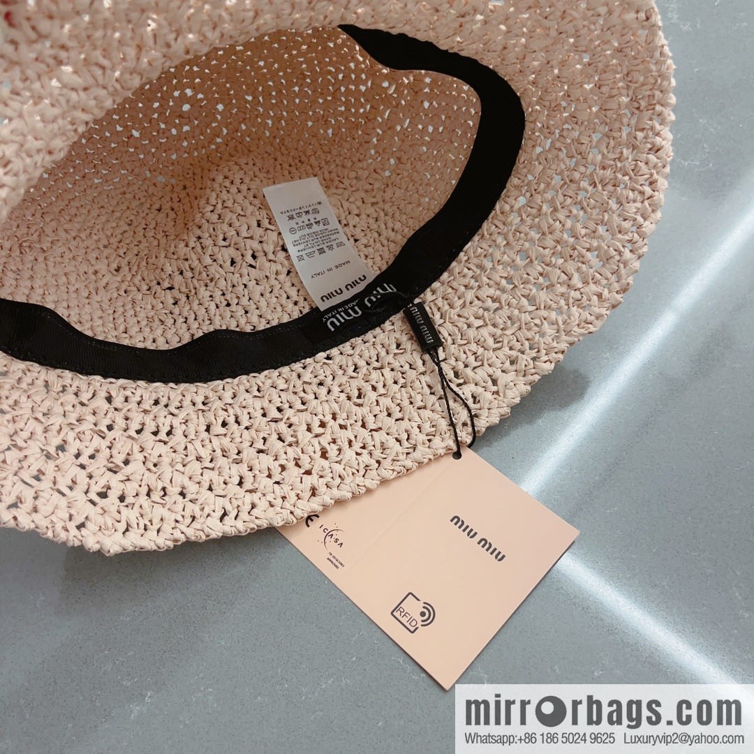 MIUMIU Miu Miu 2023 New Lafite Straw Hat