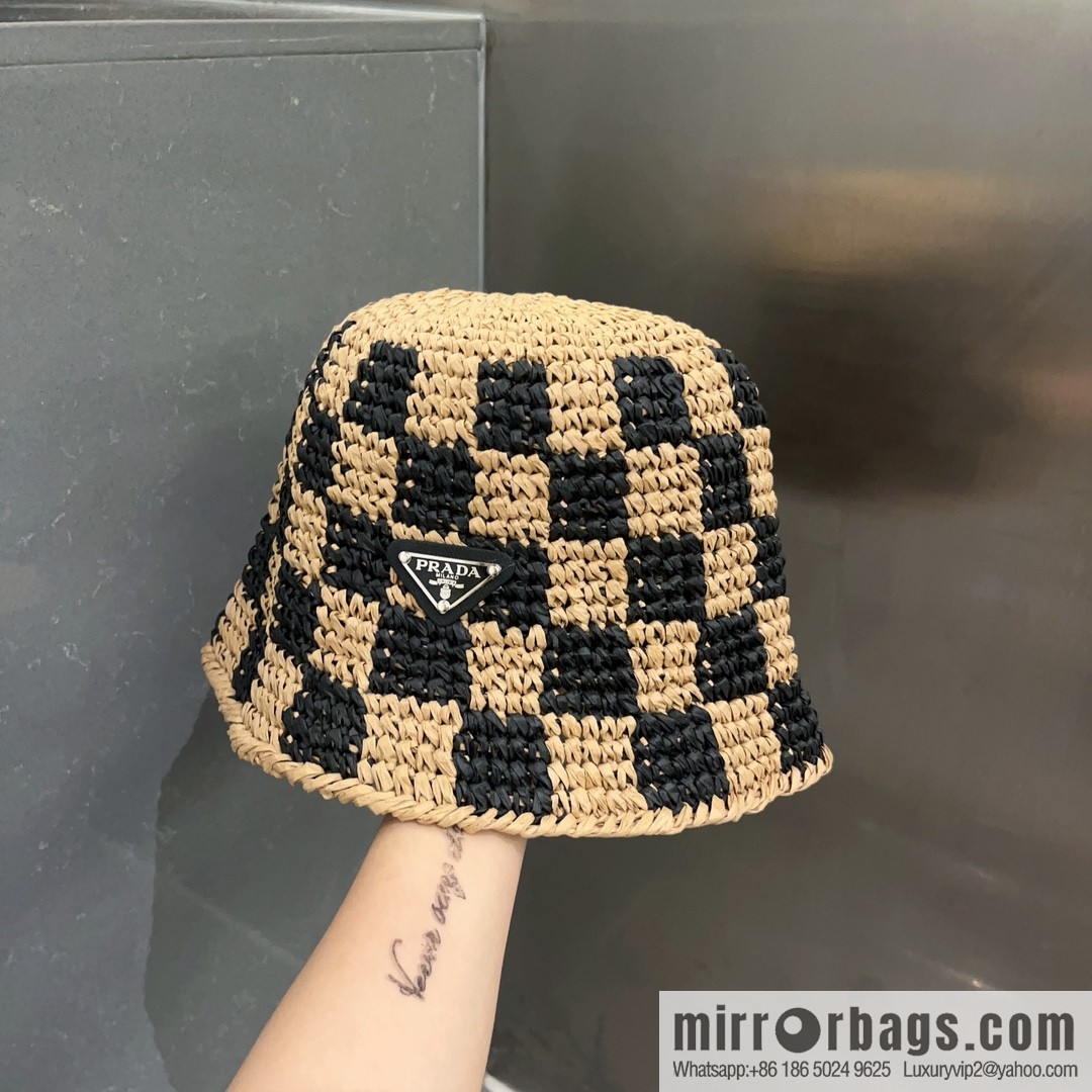 PRADA hand crocheted bucket hat