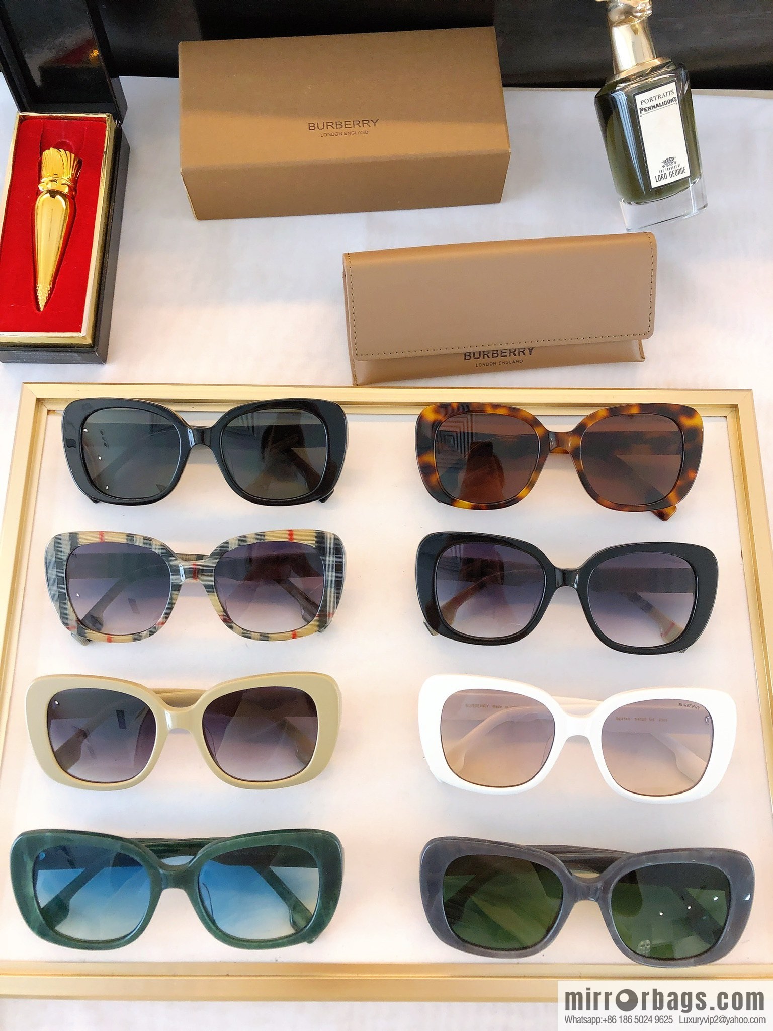 Burberry classic plaid women's sunglasses