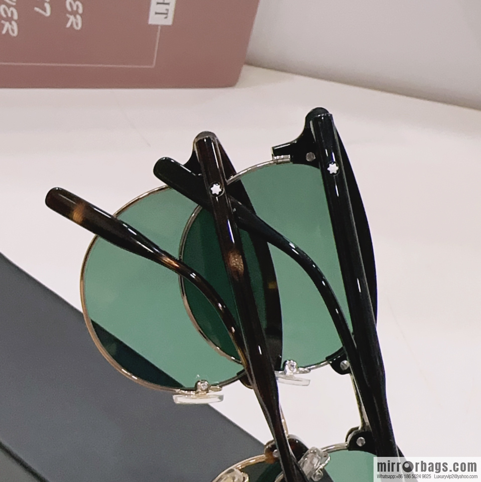 MONTBLANC Montblanc Round Frame Men's Sunglasses