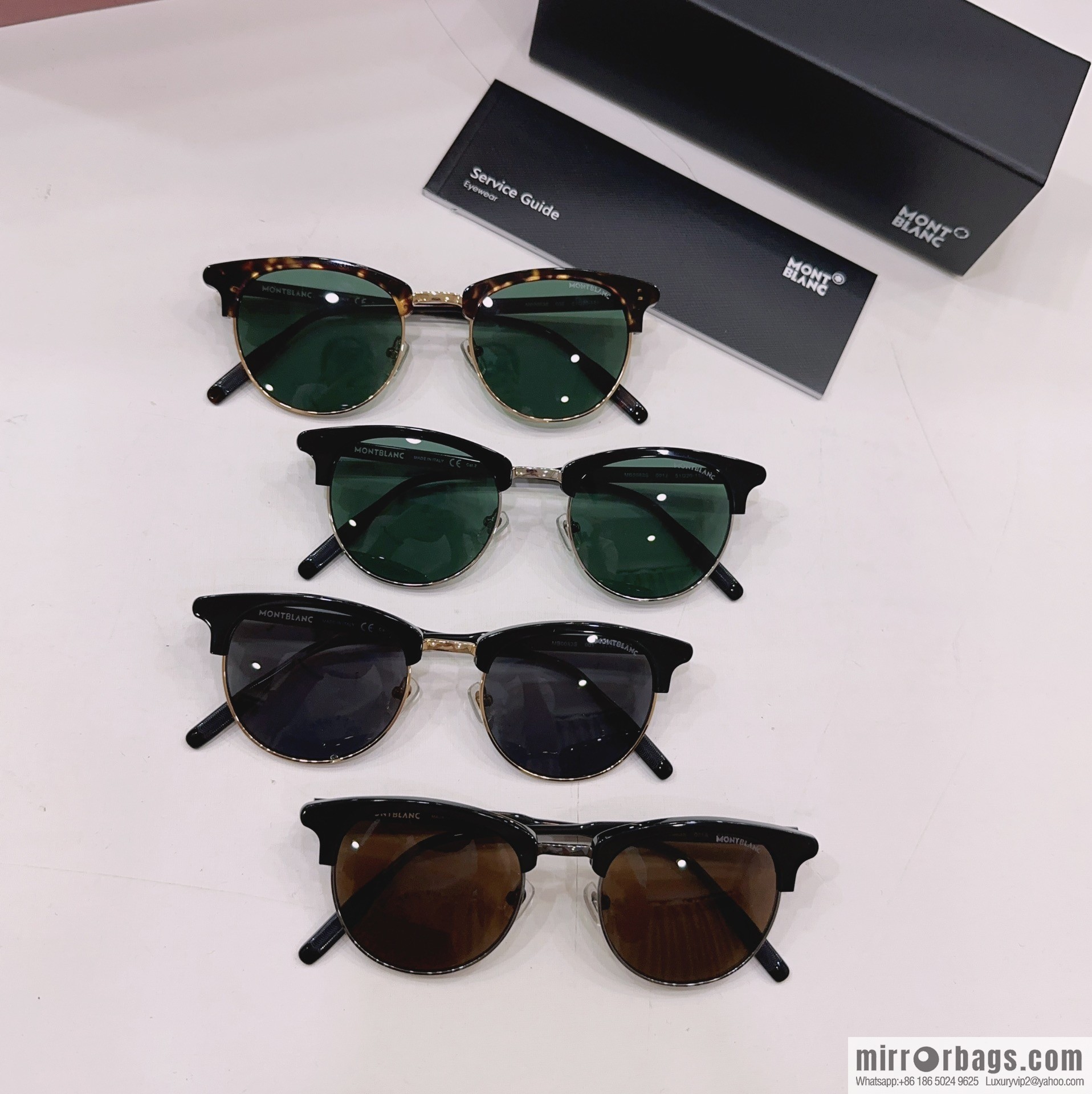 MONTBLANC Montblanc Round Frame Men's Sunglasses
