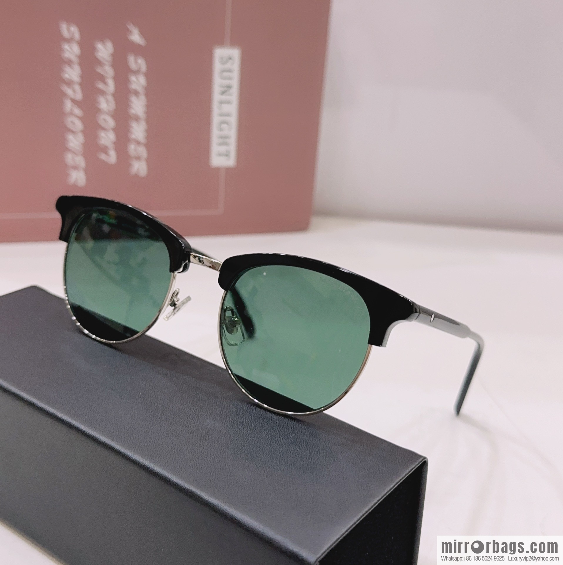MONTBLANC Montblanc Round Frame Men's Sunglasses