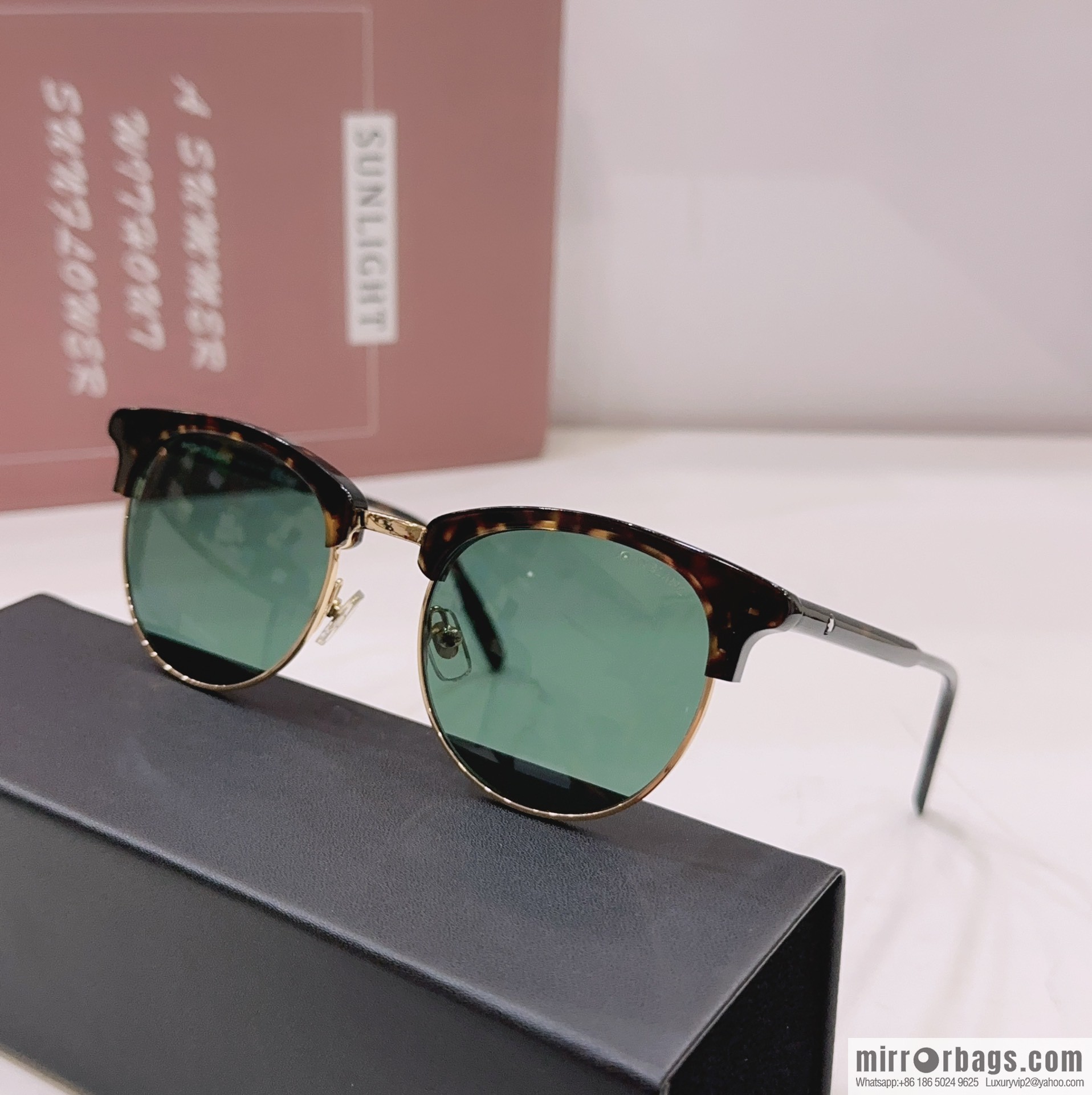 MONTBLANC Montblanc Round Frame Men's Sunglasses