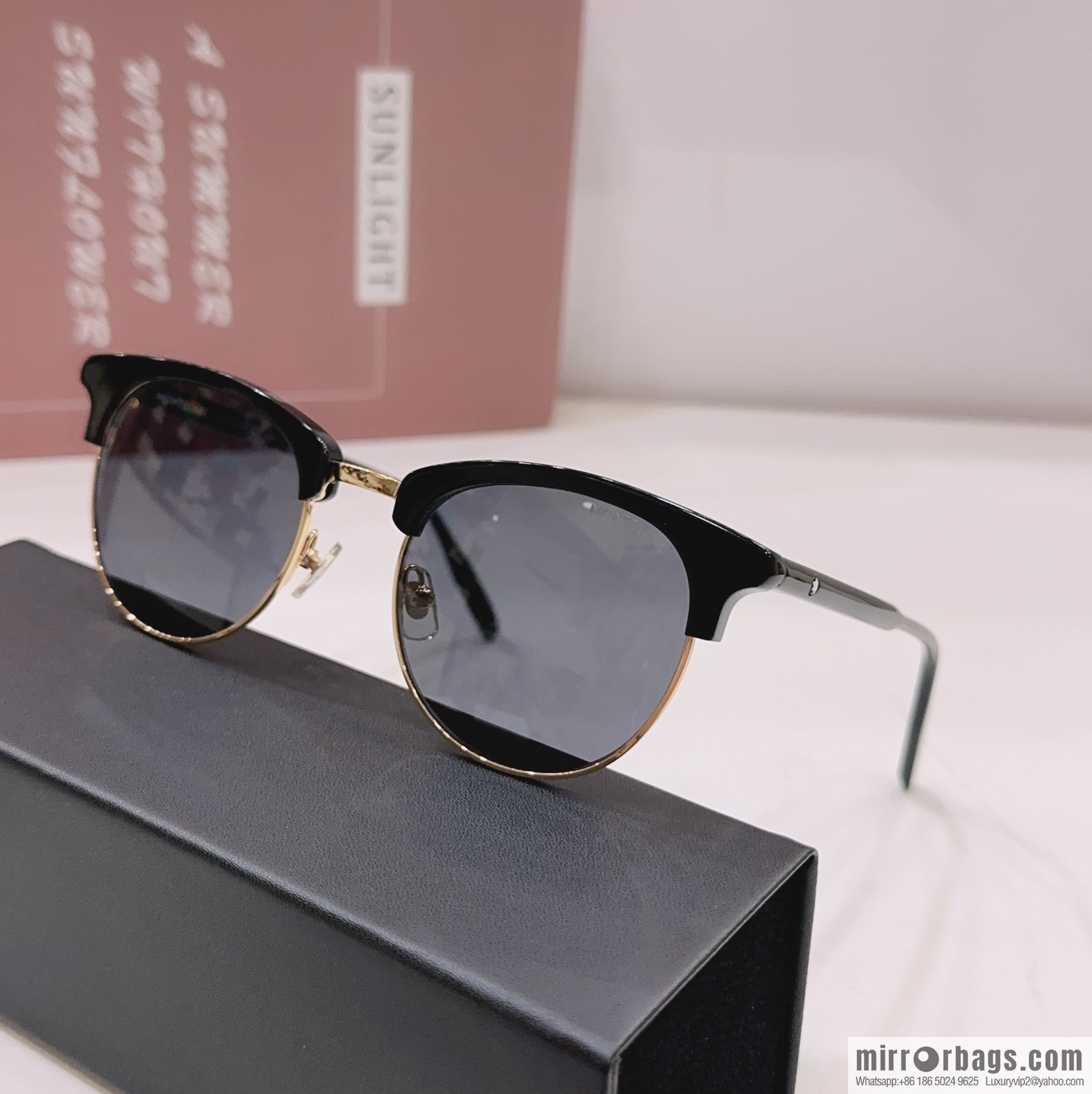 MONTBLANC Montblanc Round Frame Men's Sunglasses