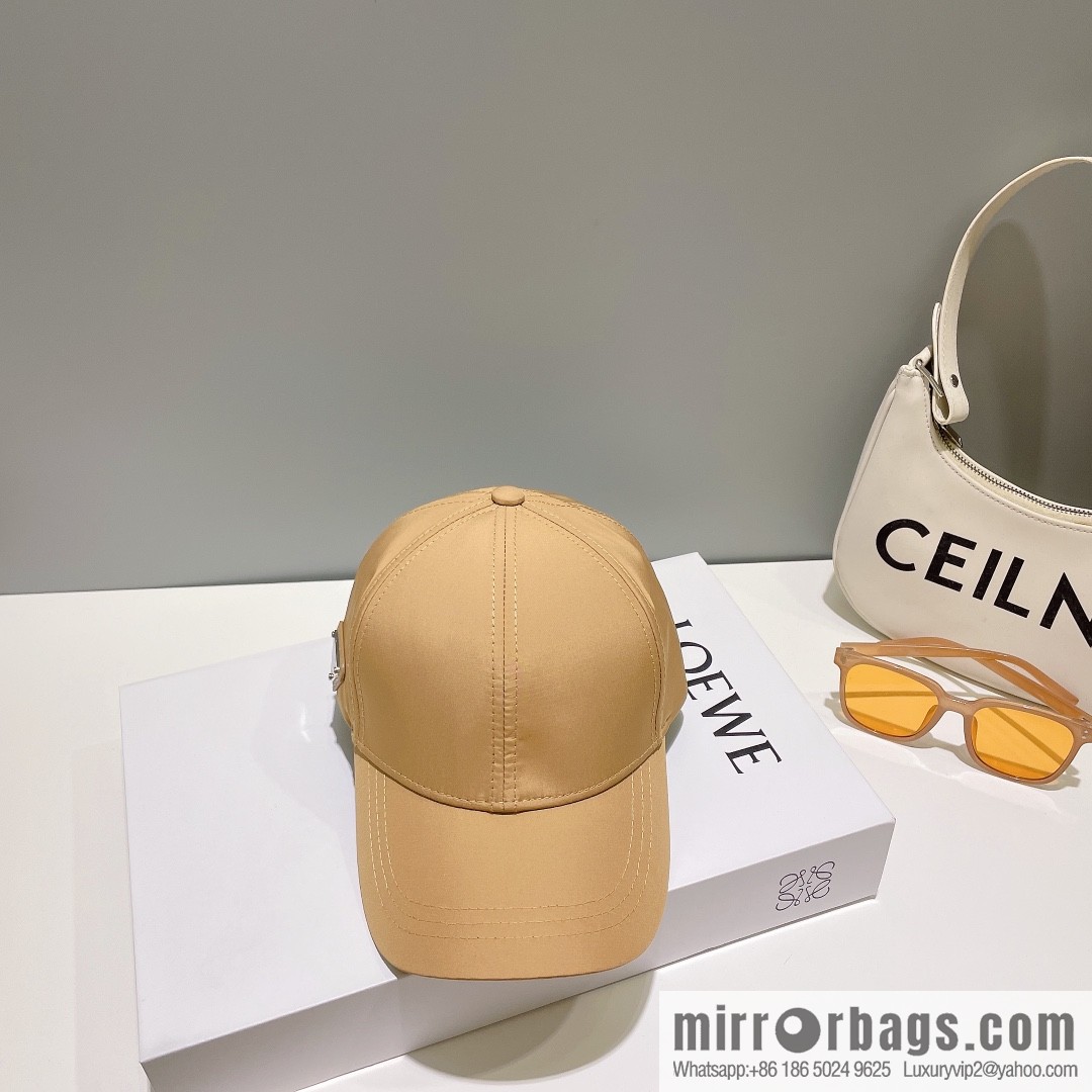 PRADA PRADA Side Triangle Label Baseball Cap