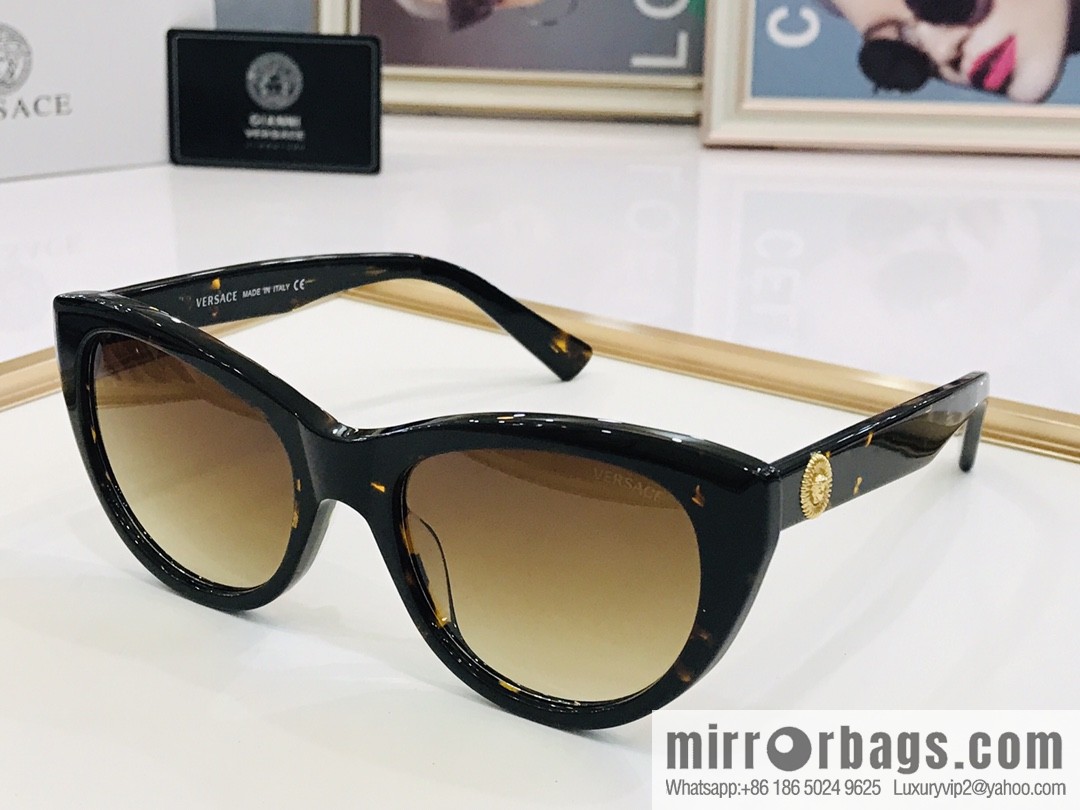 VERSACE Versace high-end plate unisex sunglasses